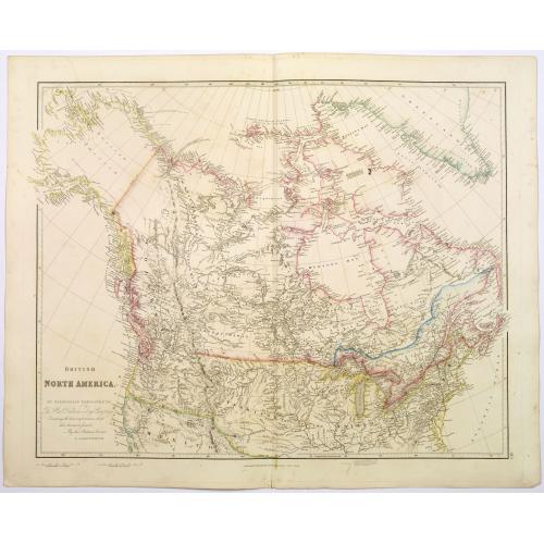Old map image download for British North America.