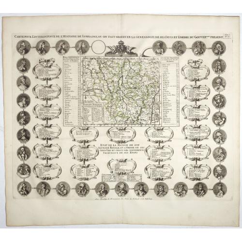 Old map image download for Carte Pour L'Intelligence De L'Histoire De Lorraine . . .