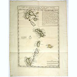 Carte des Antilles Françoises et des Isles voisines dressée sur des Mémoires Manuscrits.