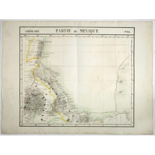Old map image download for Partie du Mexique. No 65.