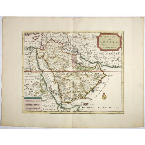 Old map image download for Nieuwe kaart van Arabia.