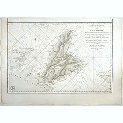 Carte réduite de L'Ile Royale, assujettie aux observations astronimiques et nautiiques. . . le Marquis de Chabert. . .