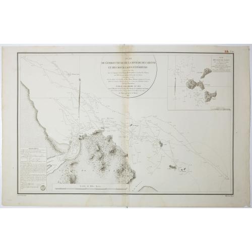 Old map image download for Plan de l'Embouchure de la Rivière de Cayenne et des Mouillages extérieures. . .