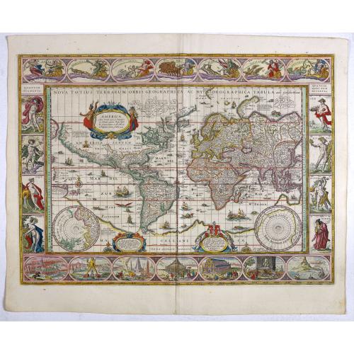 Old map image download for Nova Totius Terrarum Orbis Geographica Ac Hydrographica Tabula auct Guiljelmo Blaeuw.