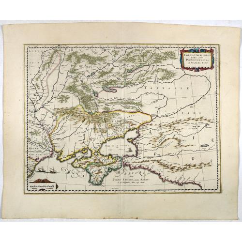Old map image download for Taurica Chersonesus, Nostra aetate Przecopsca, et Gazara dicitur.