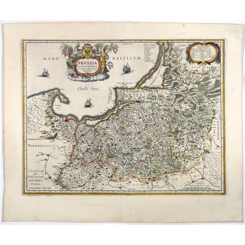 Old map image download for Prussia accurate descriptia a Gasparo Henneberg Erlichensi.
