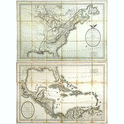 A Map of the United States and Canada, New-Scotland, New-Brunswick and New-Foundland ... [together with] A Map of the West-Indies and of the Mexican-Gulph...