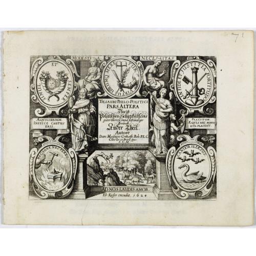 Old map image download for [Title page] Thesauri Philo-Politci pars Altera. . .