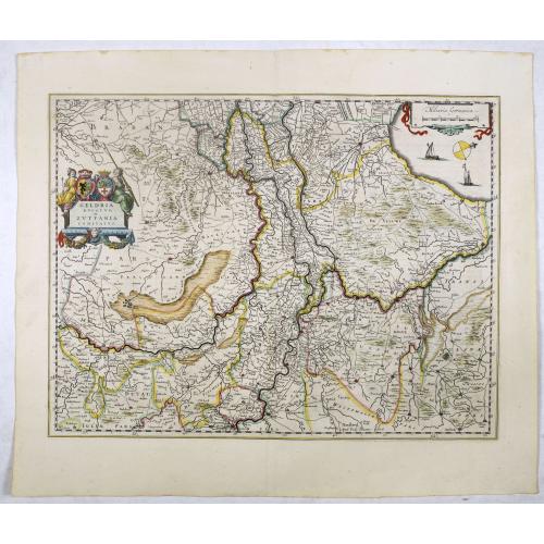 Old map image download for Geldria Ducatus et Zutphania Comitatus.