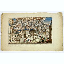 Representation du feu terrible à nouvelle york.