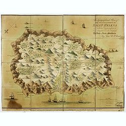This Geographical Plan of the Island & Forts of St Helena is Dedicated by permission to Field Marshal His Ro.l Highness The Duke of Kent and Strathearn By Lieu.t R.P. Read.
