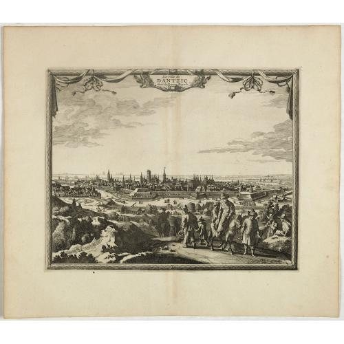 Old map image download for La ville de Dantzic dans la Prusse Royale.