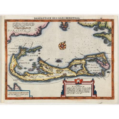 Old map image download for Description des Isles Bermudas.
