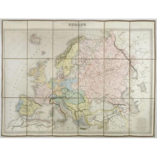 Old map image download for EUROPE Dressée par C.V. Monin.
