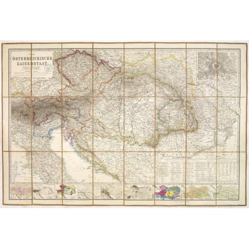 Old map image download for Der Osterreichische Kaiserstaat Entworfen von Herm. Berghaus. . .