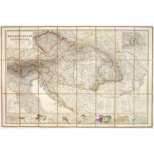 Old map image download for Der Osterreichische Kaiserstaat Entworfen von Herm. Berghaus. . .