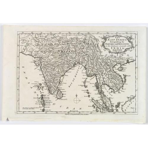 The East Indies, distinguishing the Empires and Kingdoms on the Continent commonly call'd India.