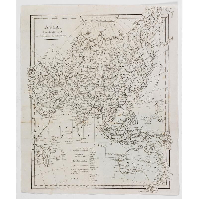 Asia, drawn from the latest Astronomical Observations.