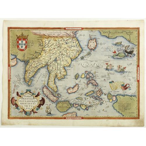 Old map image download for Indiae Orientalis, Insularumque Adiacientium Typus. . .