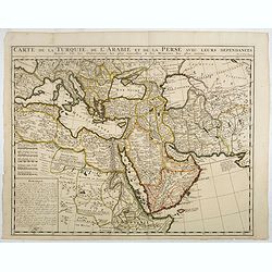 Carte de la Turquie, de la L'Arabie et de la Perse..