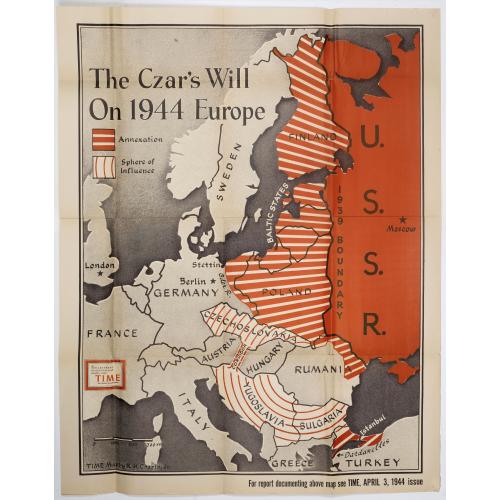 Old map image download for The Czar's Will On 1944 Europe.