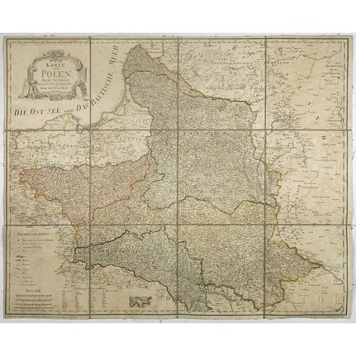 Old map image download for Karte von Polen.