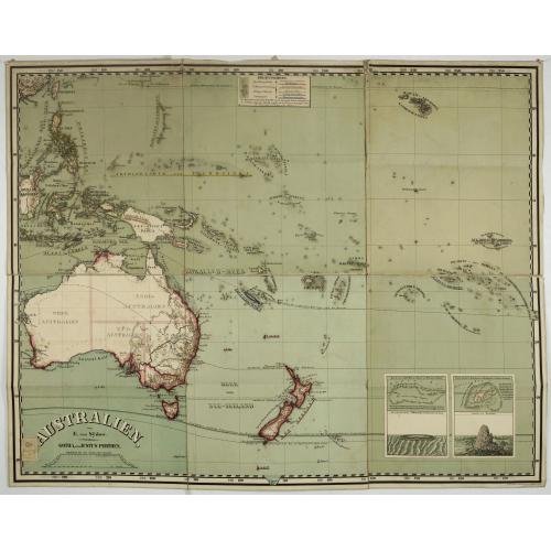 Old map image download for Australien, von E. van Sÿdow.