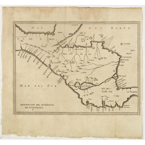 Old map image download for Descripcion del audiencia de Guatimala 6