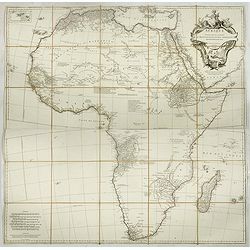 [2 sheet wall map] Afrique publiée sous les auspices de Monseigneur le Duc d'Orléans Prémier Prince du Sang..
