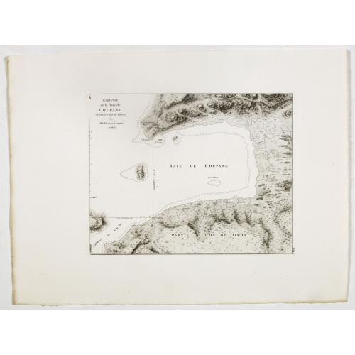 Old map image download for Esquisse de la Baie de Coupang (cote S.O. Ile de Timor) par M. M. Peron et Lesueur, an 1803.