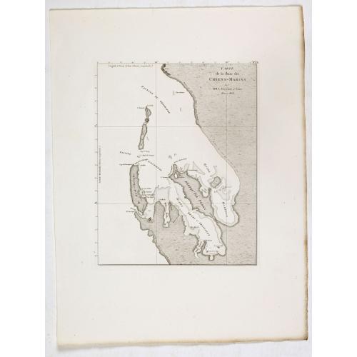 Old map image download for Carte de la Baie des Chiens-Marins par M. M. L. Freycinet et Faure, 1801 et 1803.