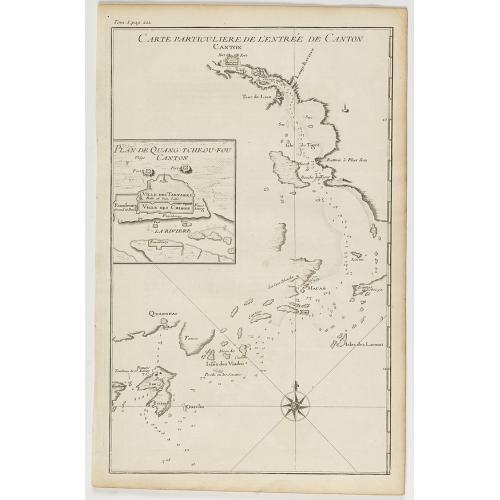 Old map image download for Carte particulière de l'entrée de Canton - Plan de Quang-tcheou-fou vulgo Canton .