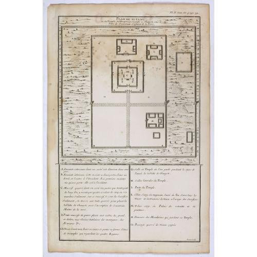 Old map image download for Plan du Ti-tang ou du temple, où l'empereur sacrifie à Chang-ti sous le titre de souverain seigneur de la terre