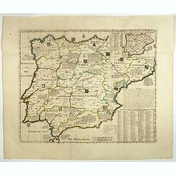 Carte Historique et Geographique des Royaumes d'Espagne et de Portugal..