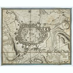 Plan de Mons ville capitale du comté de Haynaut. [MONS]