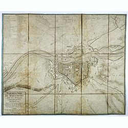 Plan de la ville de Maestricht avec ses attaques commandées par M. le maréchal de Saxe, depuis le 15 avril jusqu'au 3 may 1748 . . .