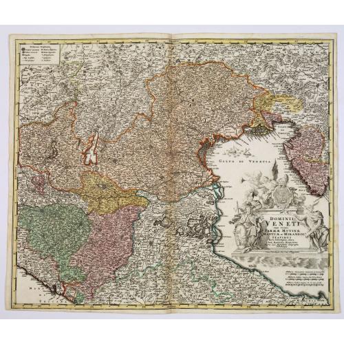 Old map image download for Dominii VENETI cum vicinis. . .