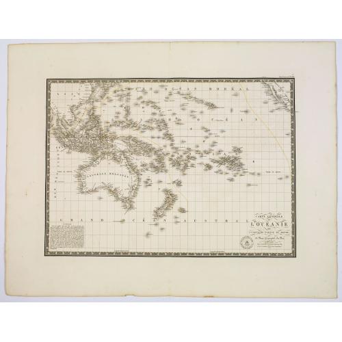 Old map image download for Carte Generale de l'Oceanie ou cinquieme partie du monde.