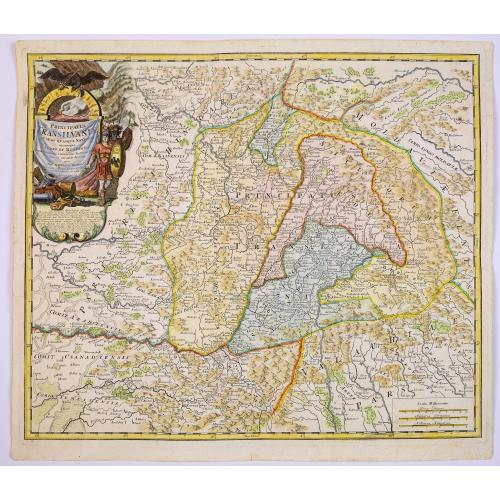 Old map image download for Principatus Transilvaniae in suas quasque nationes . . .