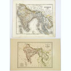 Ostindien [and] Carte de L'Inde. [2 maps]