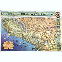 A Pictorial Map of Southern California and adjacent areas.