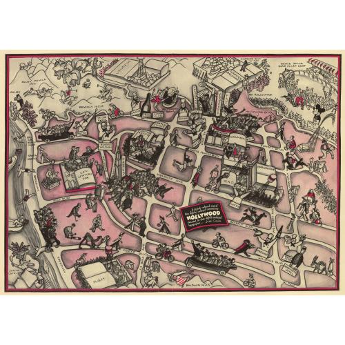Cockeyed Map of Hollywood