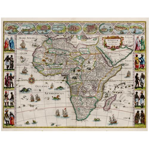 Old map image download for Africae Nova Descriptio