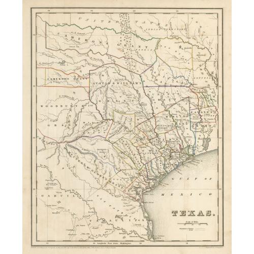 Old map image download for Texas