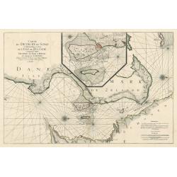 Carte de Detroit du Sond Contenant les Costes de L'Isle de Zélande Comprises ente Nicopen et L'Isle de Meun, et Celles du Schonen Depuis la Pointe de Kol, jusqu'a Valsterbon.