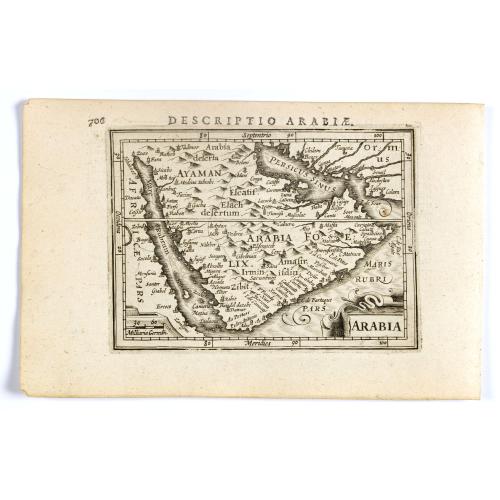 Old map image download for Arabia.