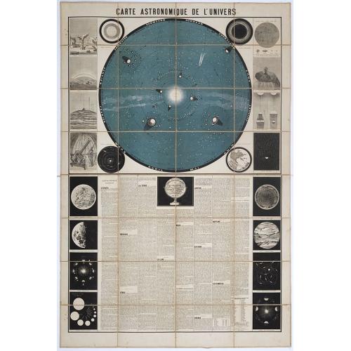 Old map image download for Carte Astronomique de L'Univers.