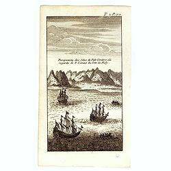 Perspective des Isles de Palo Condoro à le regarde de 8 lieües di coté de Midy.