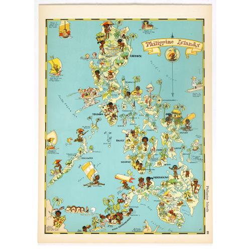 Old map image download for Philippines Islands.