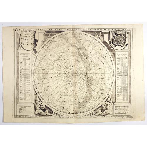 Old map image download for Planisfero Settentrionale Corretto, et Accreciuto di Molt..A